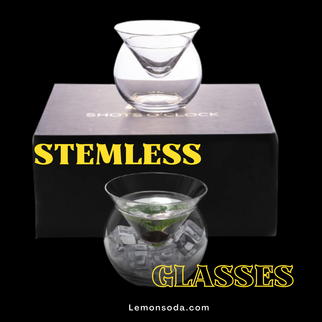 Stemless Martini Glasses