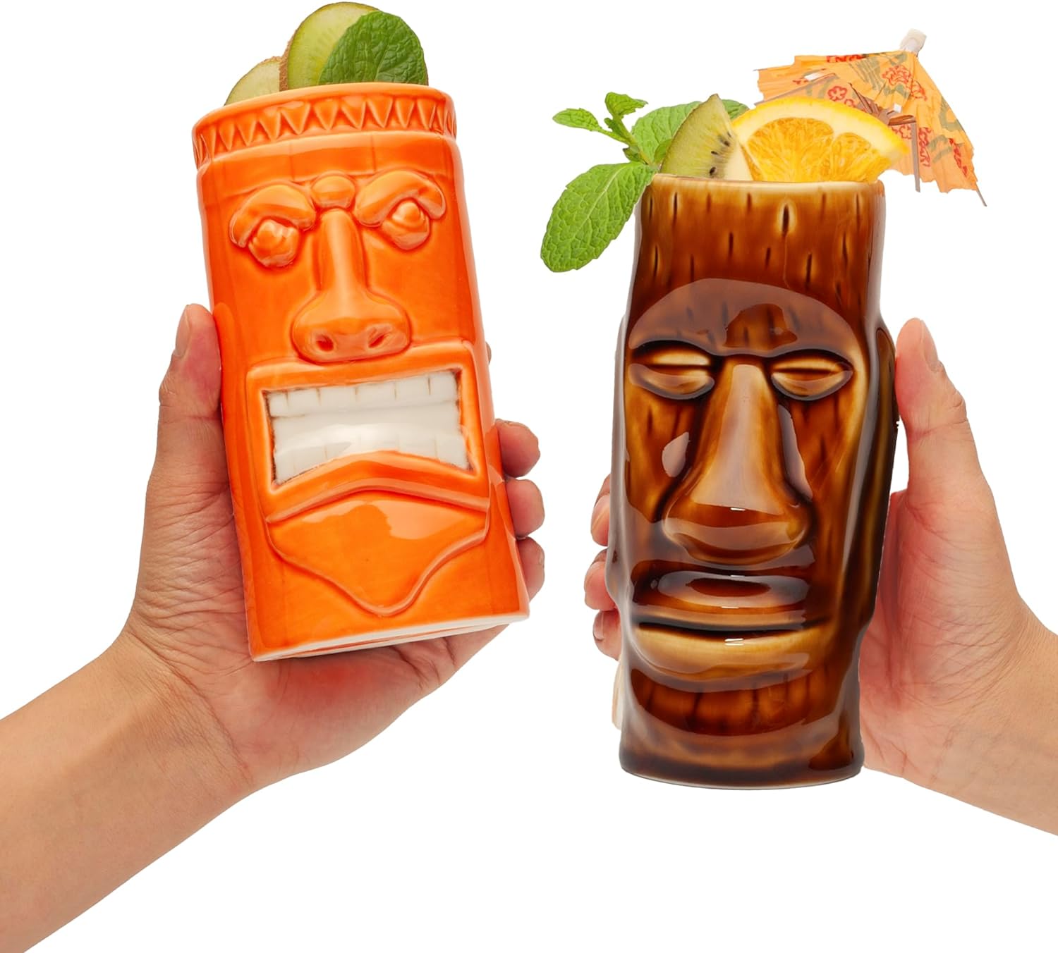Hawaiian Tiki Glasses for Cocktails