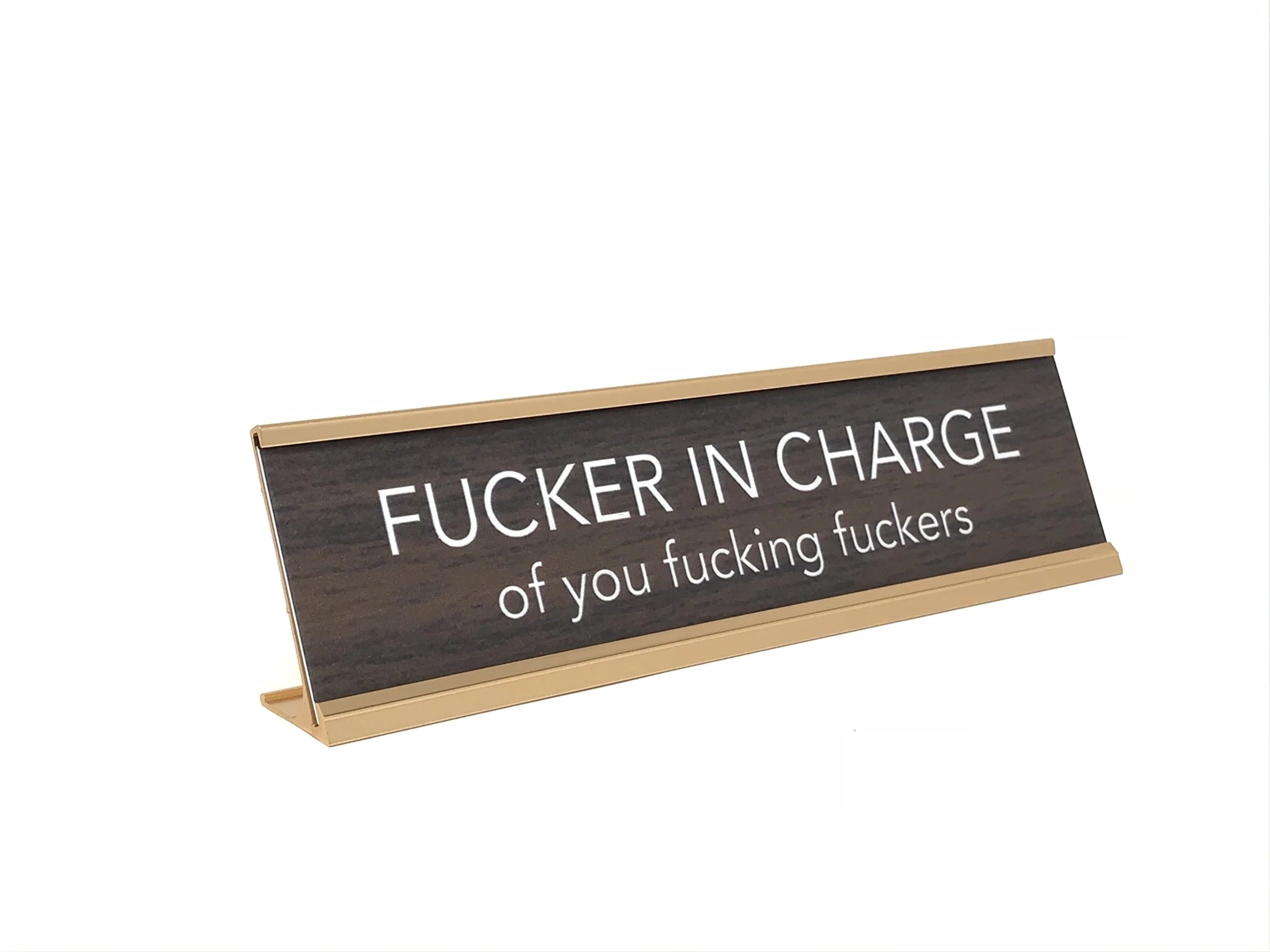 Desk plates collection with funny and motivational office signs