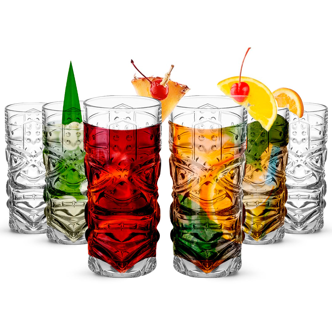 Tiki Glasses, Set of 4 or 6 - 450 ML