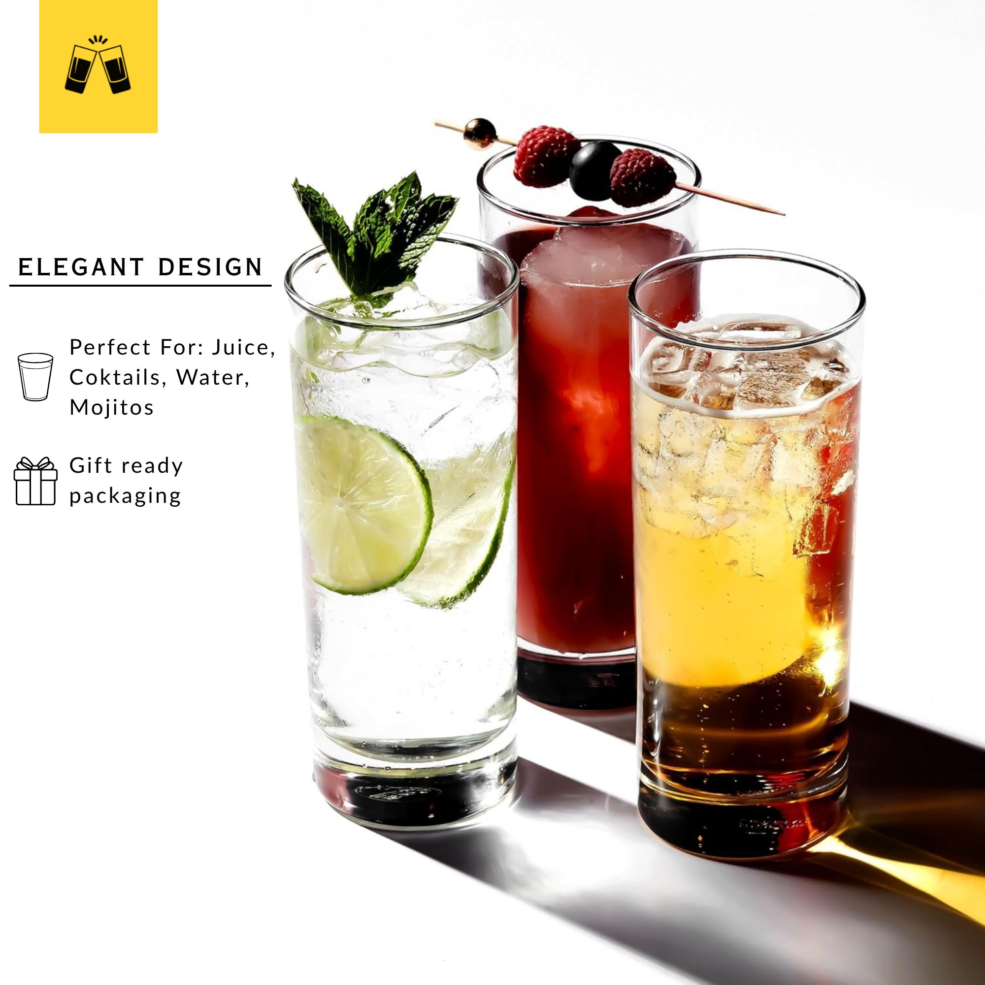 Premium highball glass set