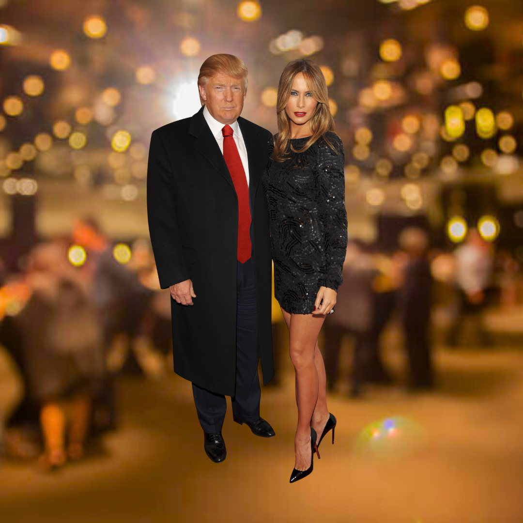 President Trump and Melania Life Size Cardboard Stand Up 6 Feet