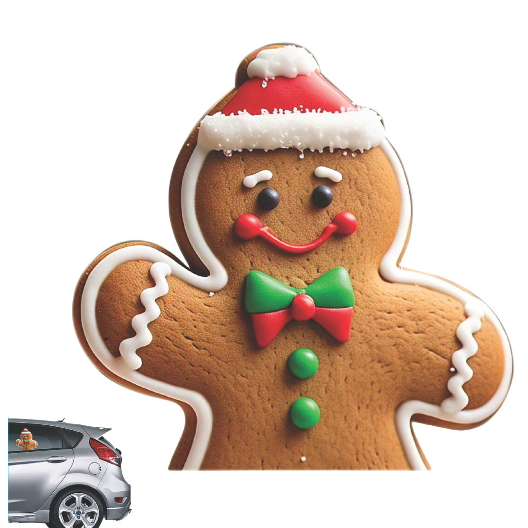 LEMONSODA Holiday Car Window Decal -  3D -  (Gingerbread)