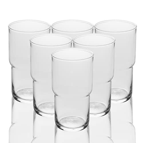 LEMONSODA Iced Coffee Glasses - Set of 6 (15oz/21oz) - Lemonsoda