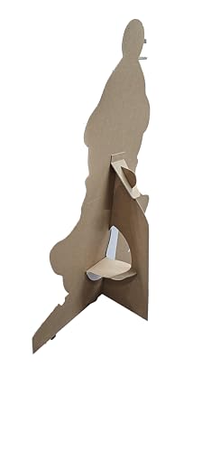 aahs!! Engraving Christmas cardboard standee snowman with Santa