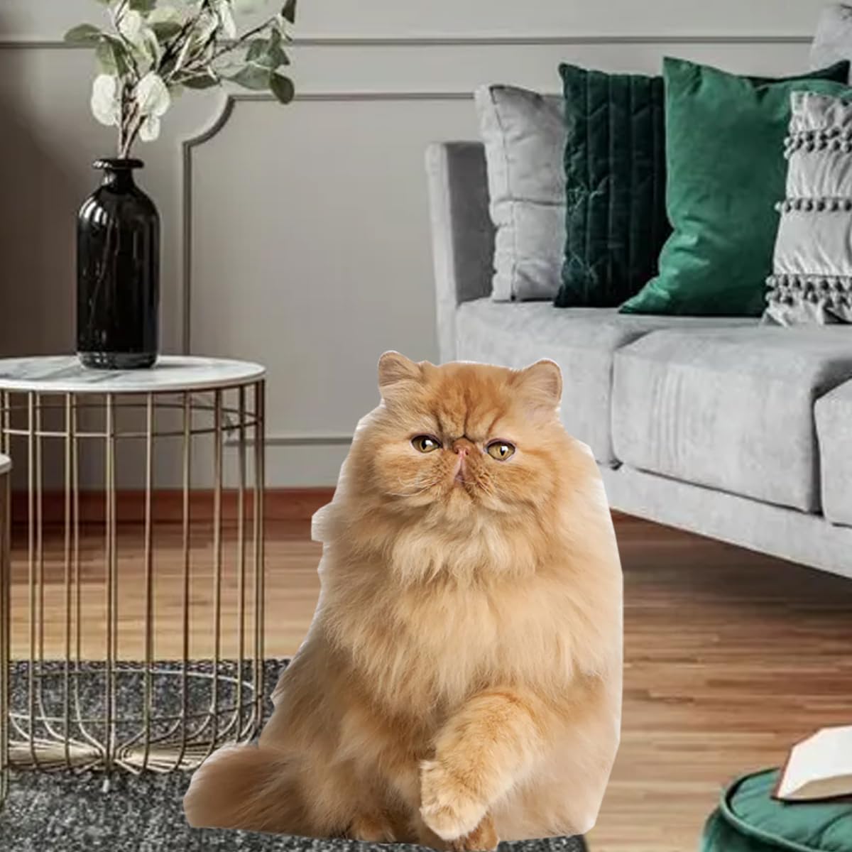 aahs!! Engraving Orange Persian cat cardboard cutout standee