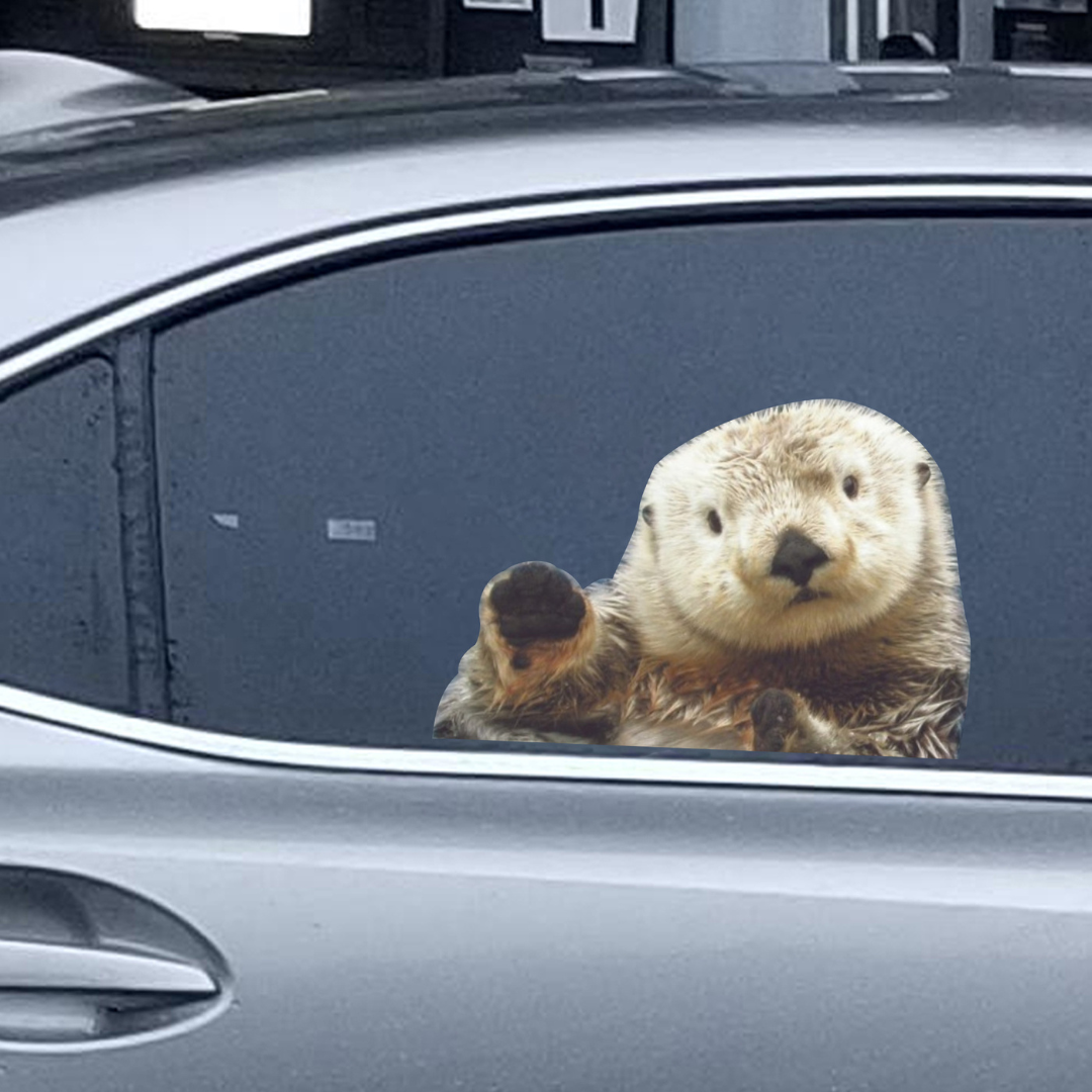 Car Window Decal - 3D - (Otter)