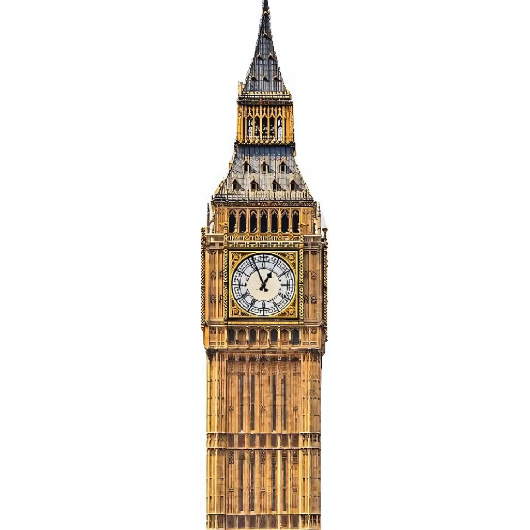 London's Big Ben Cardboard Cutout Life Size, 6 Feet