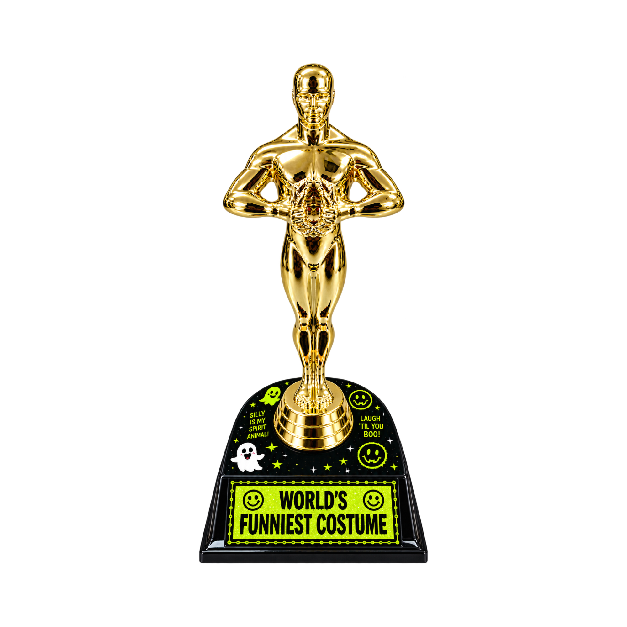 Halloween Themed Award Gold Trophies 7"