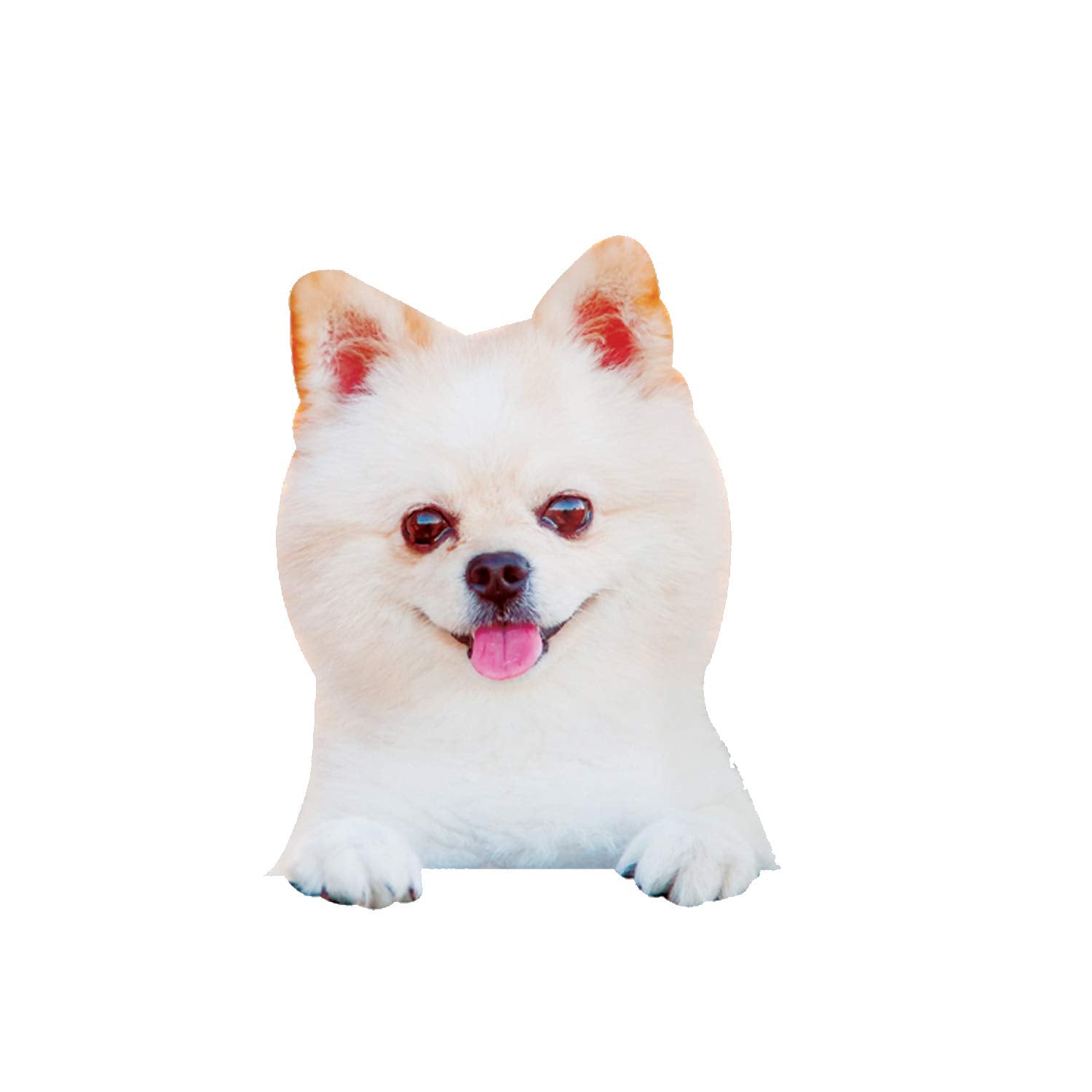 LEMONSODA Car Window Decal - 3D - (White Dog) - Lemonsoda
