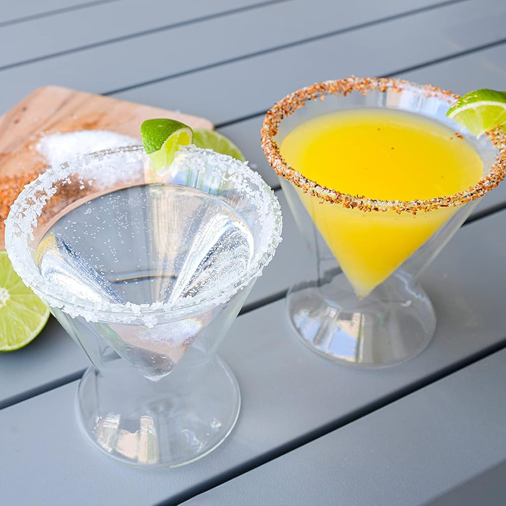 LEMONSODA Double-Walled Stemless Martini Glasses - Set of 2/Set of 4 - 8oz - Lemonsoda