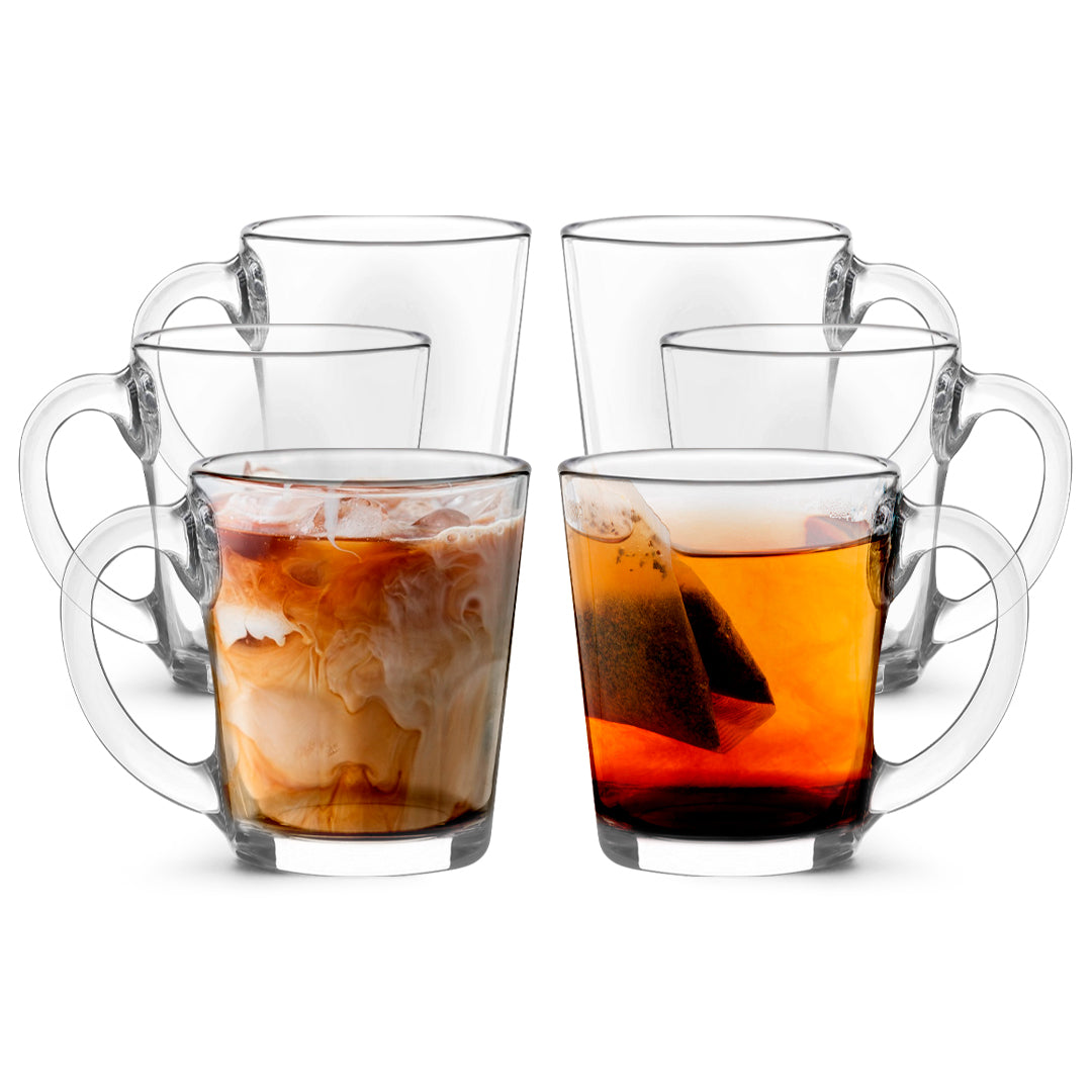LEMONSODA Glass Coffee/Tea Mug - 10.5oz - Set of 6 - Lemonsoda