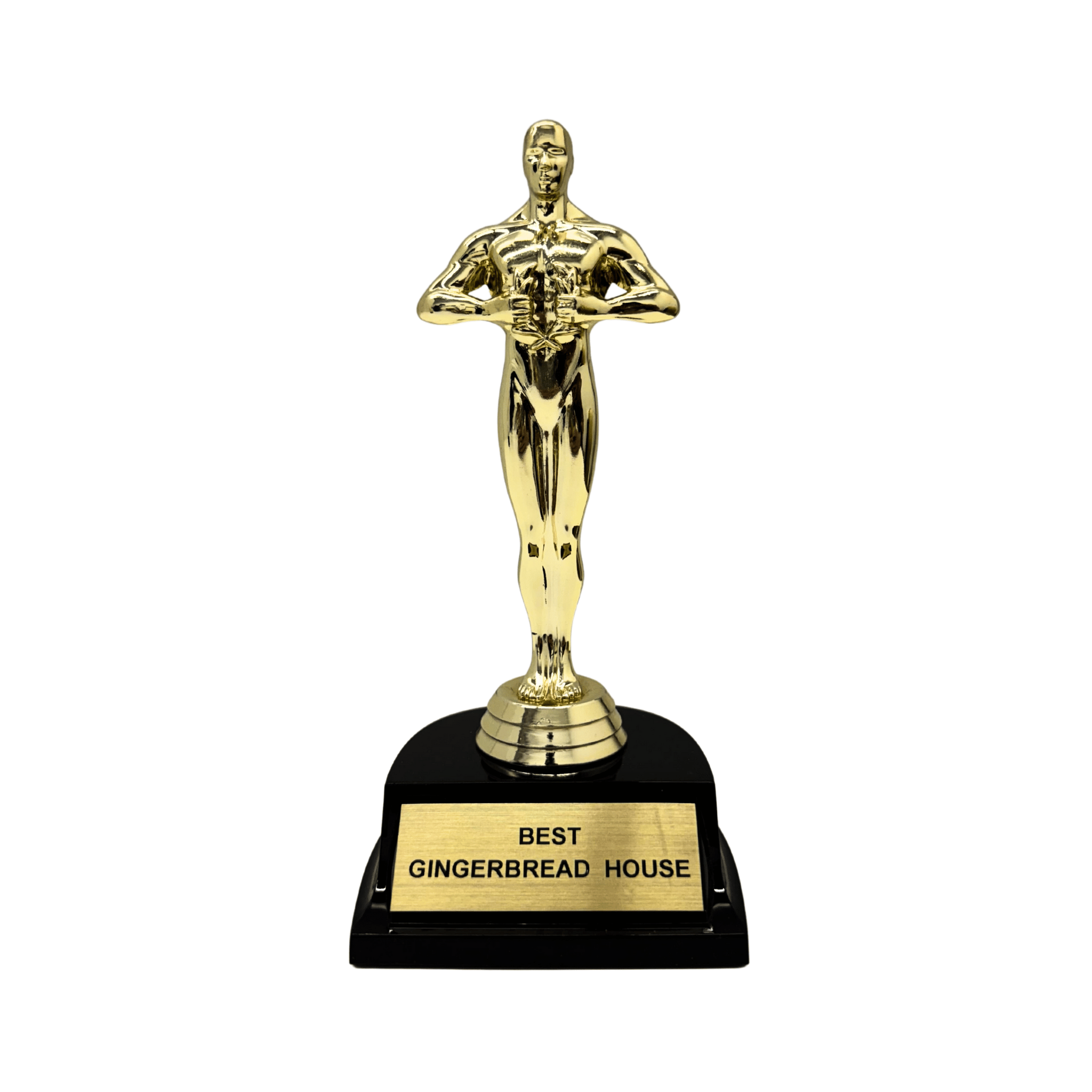 Best Gingerbread House Trophy 7" holiday party award