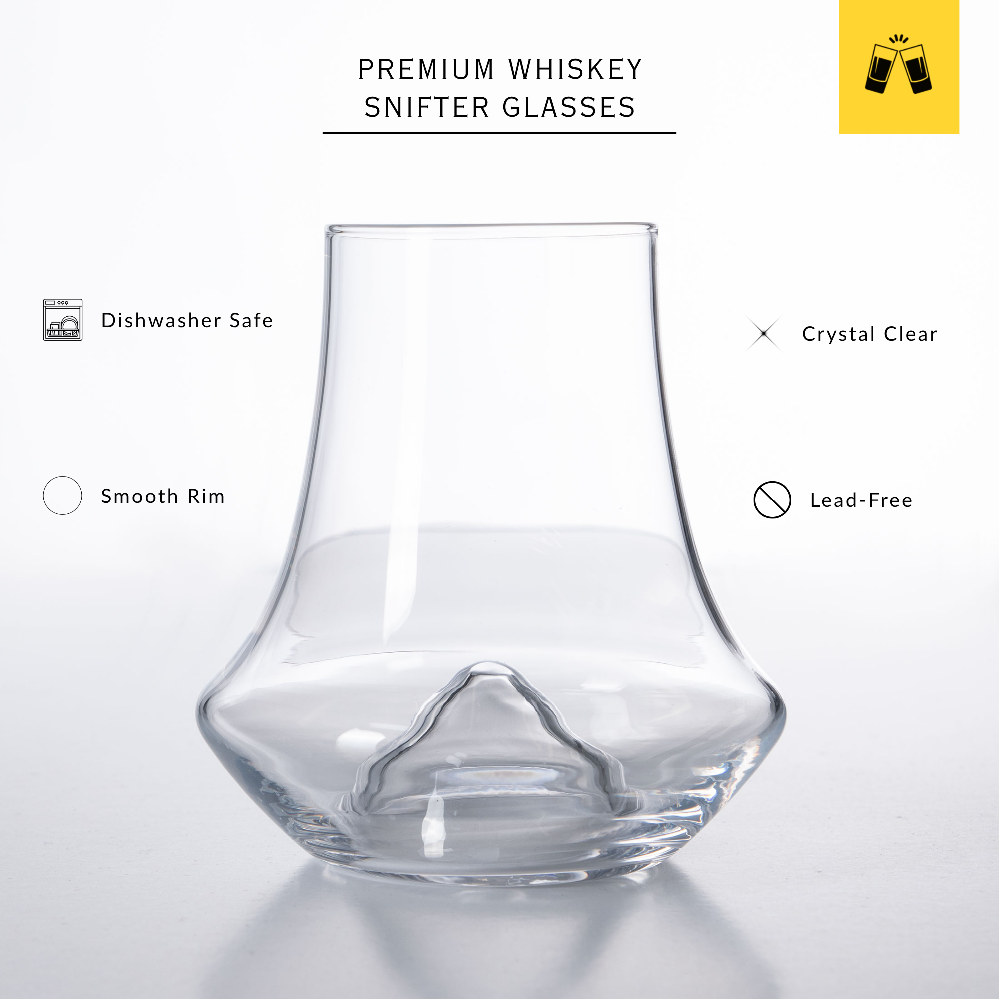 Whiskey Snifter Glasses - (250 ml/ 8.5 fl. oz)
