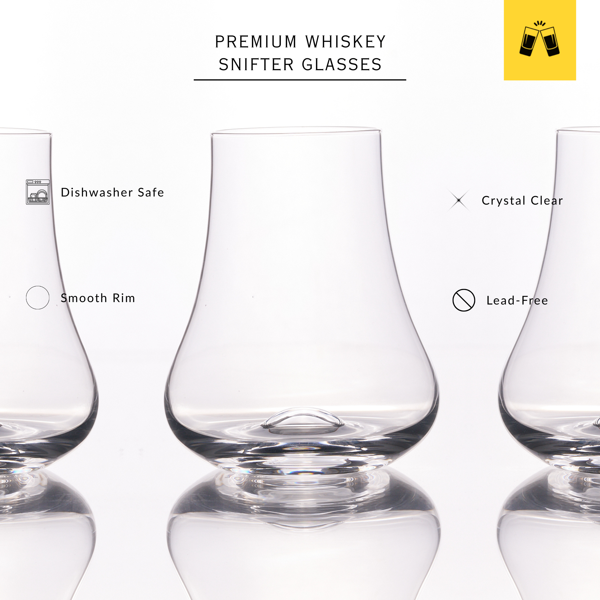 Whiskey Snifter Glasses - (250 ml/ 8.5 fl. oz)