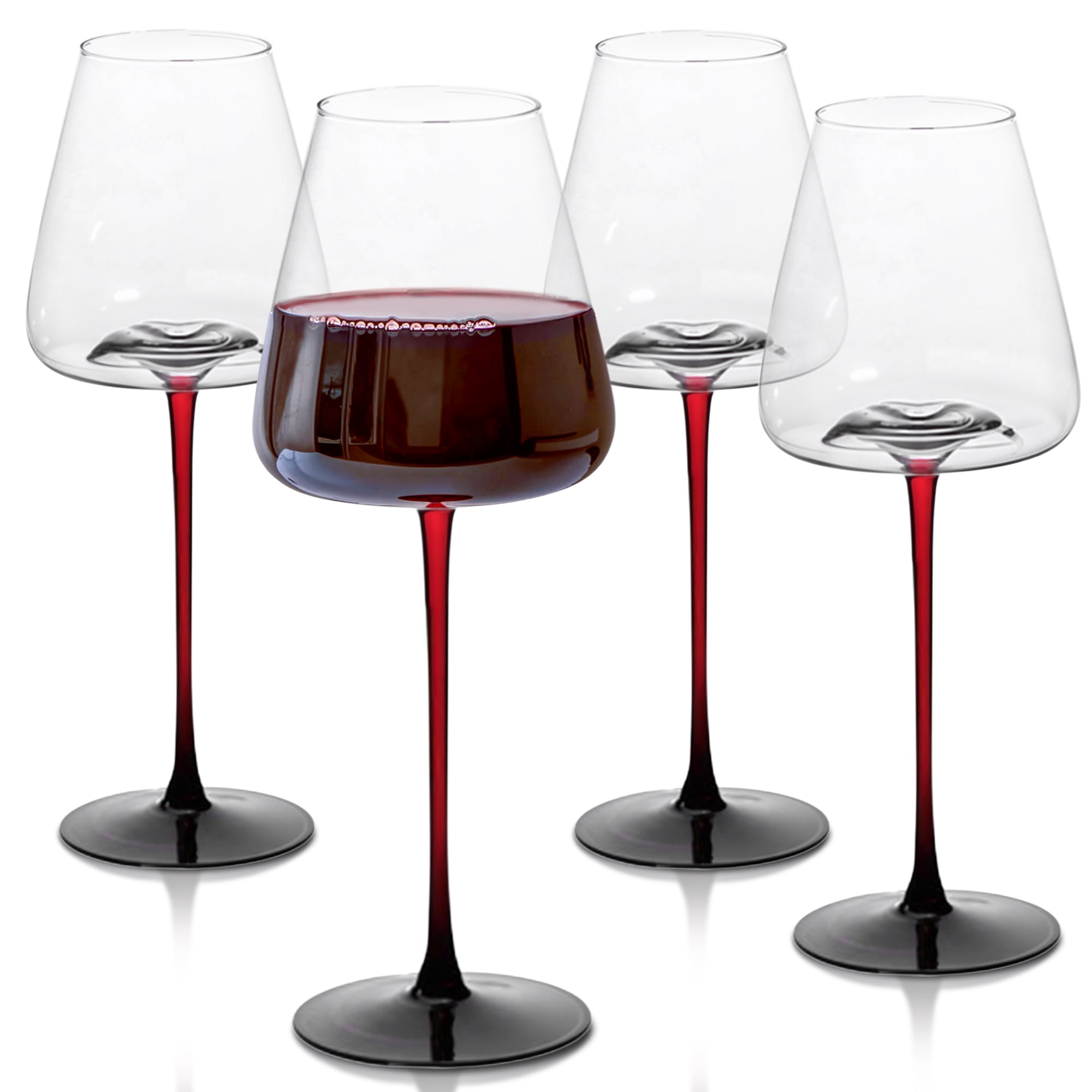 Large Concave Wine Glasses - 16oz | Set of 2