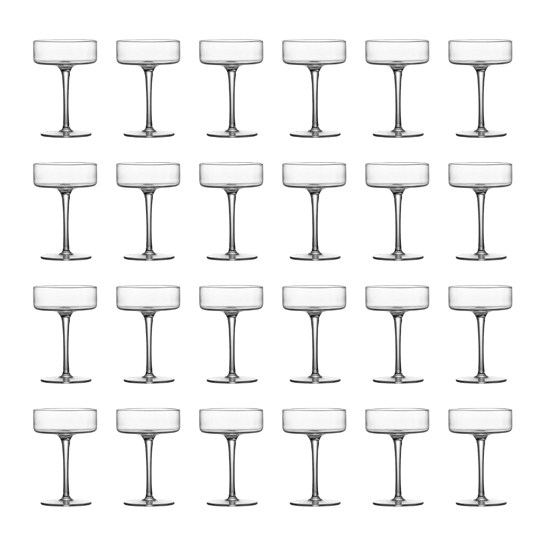 Clear Cocktail Martini Coupe Glass 6.5oz Set of 2 or 4
