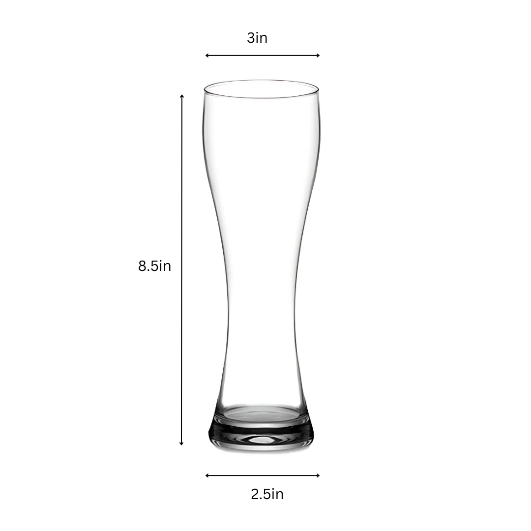 Tall Weizen Beer Glass 16oz
