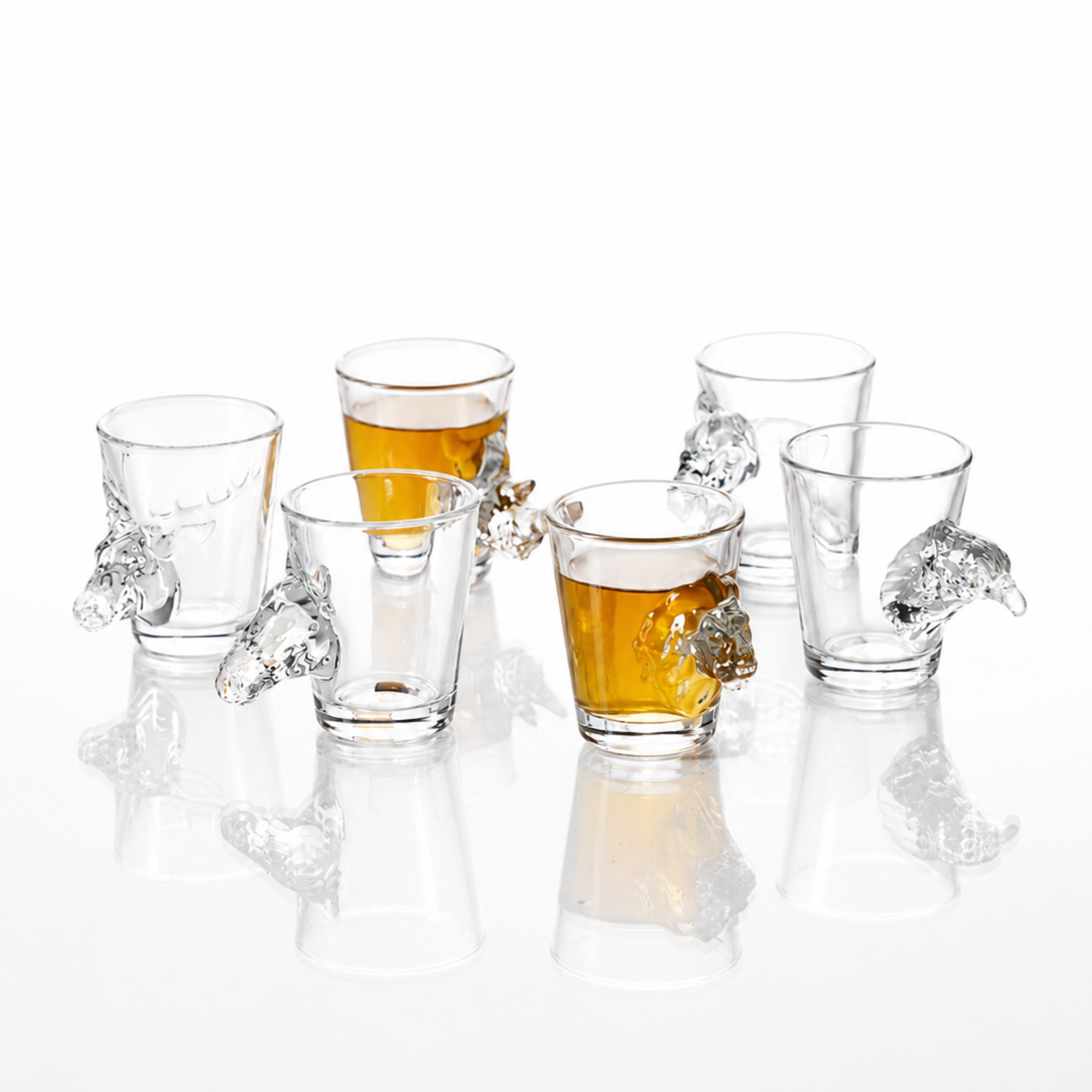 Assorted Wildlife Animal Shot Glasses (2oz)