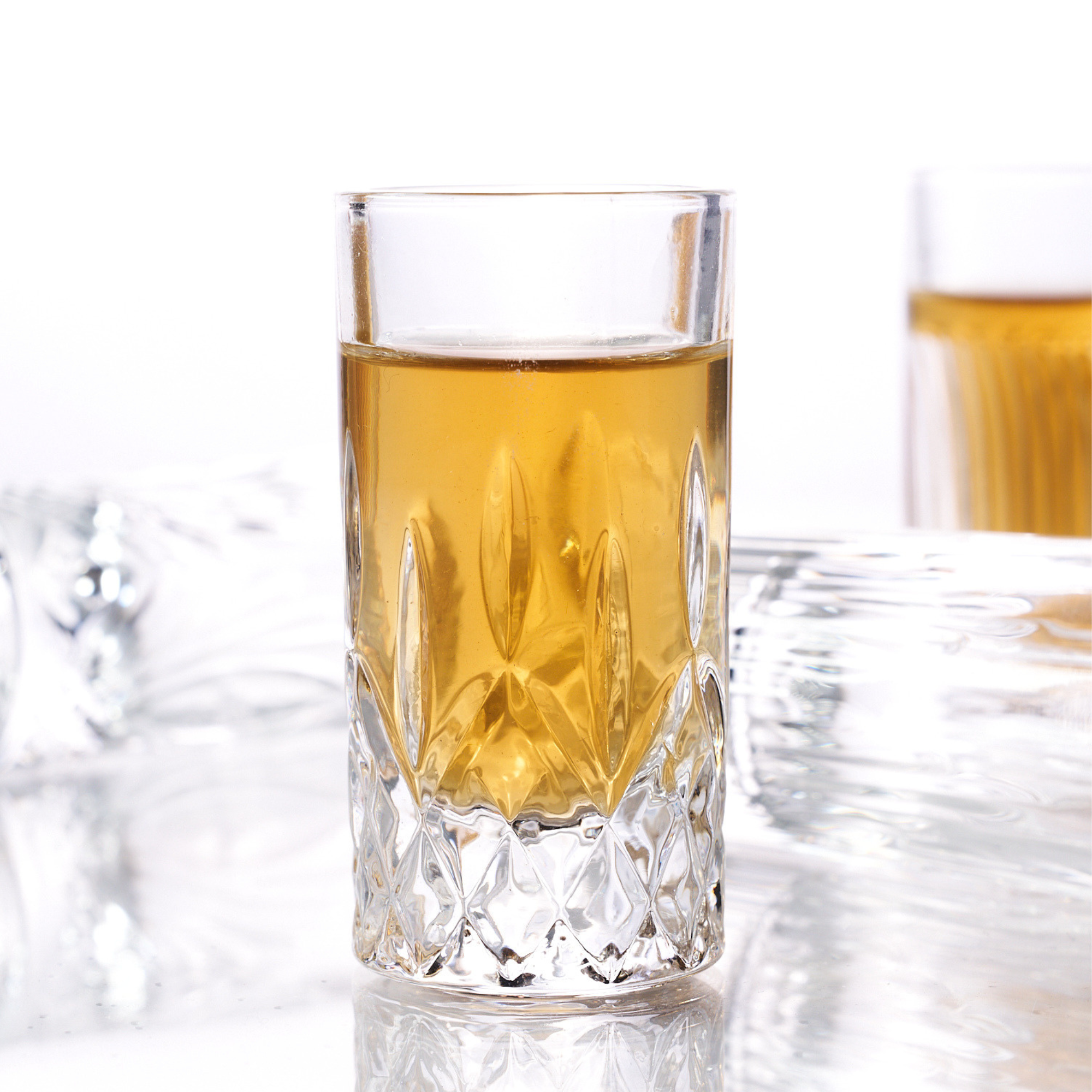 Mixed Crystal Cut Shot Glasses (1oz)