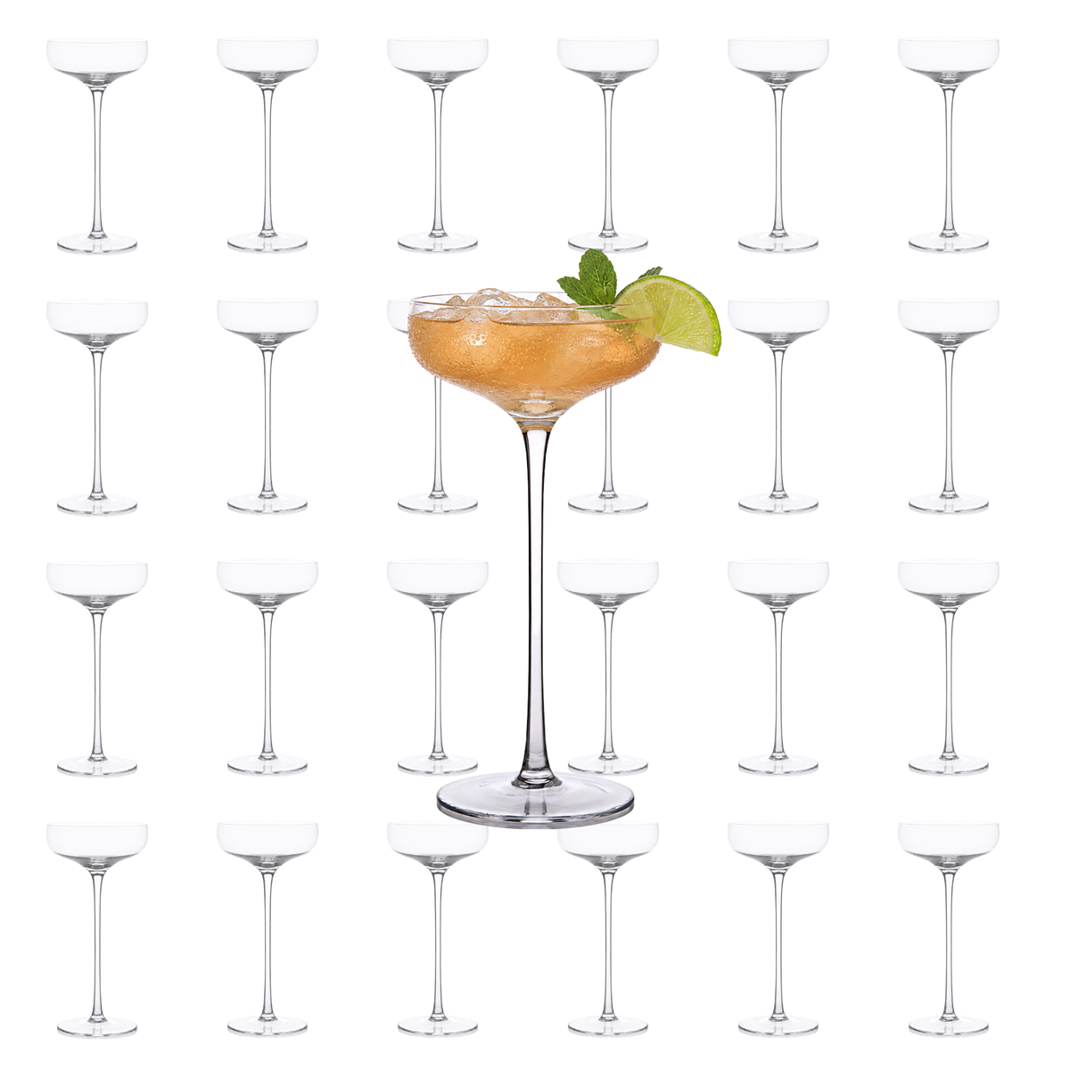 Long Stem Martini Coupe 7.5oz - (Set of 2, 4, or 6)