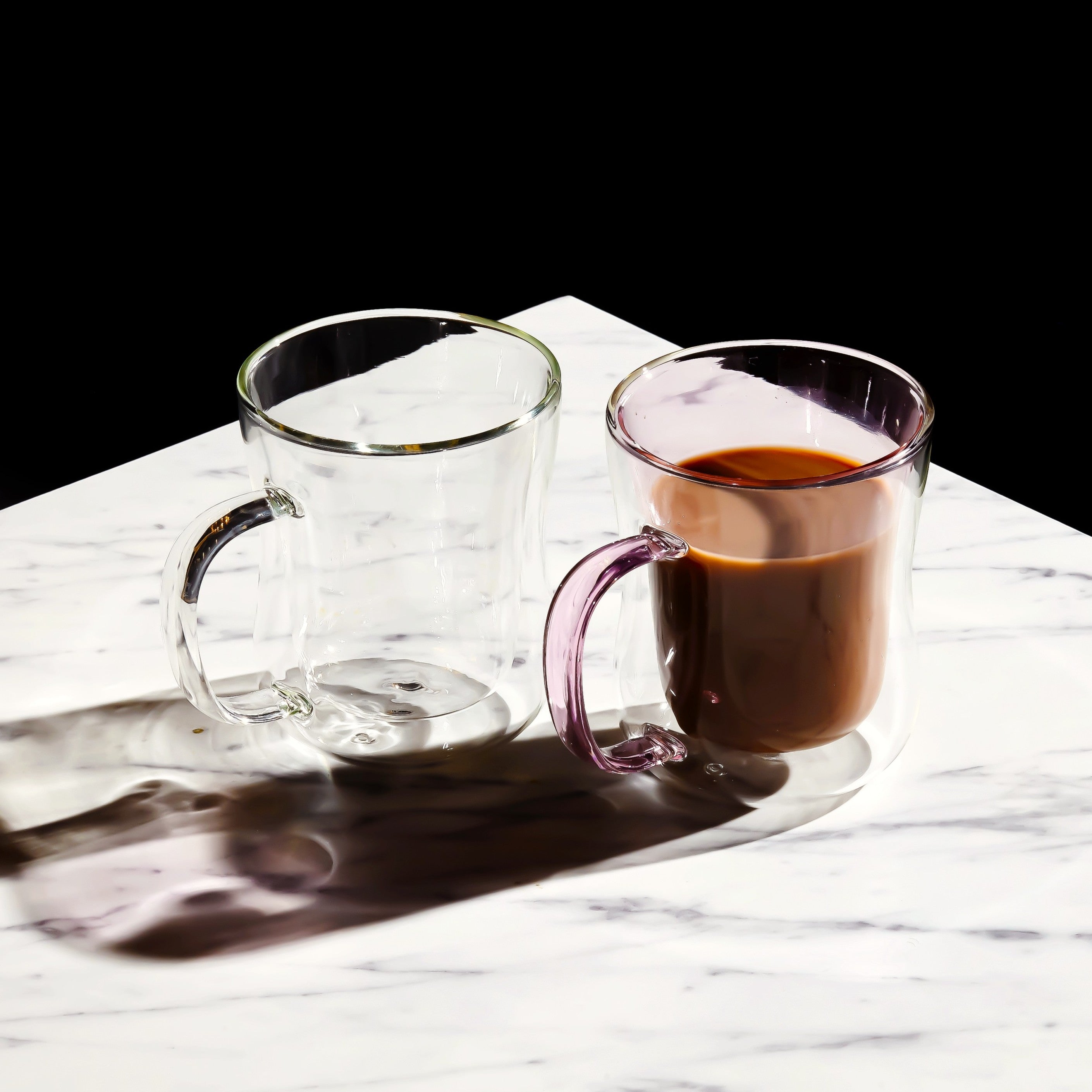 Double Walled Colored Coffee Mug Set 10oz - Set of 2