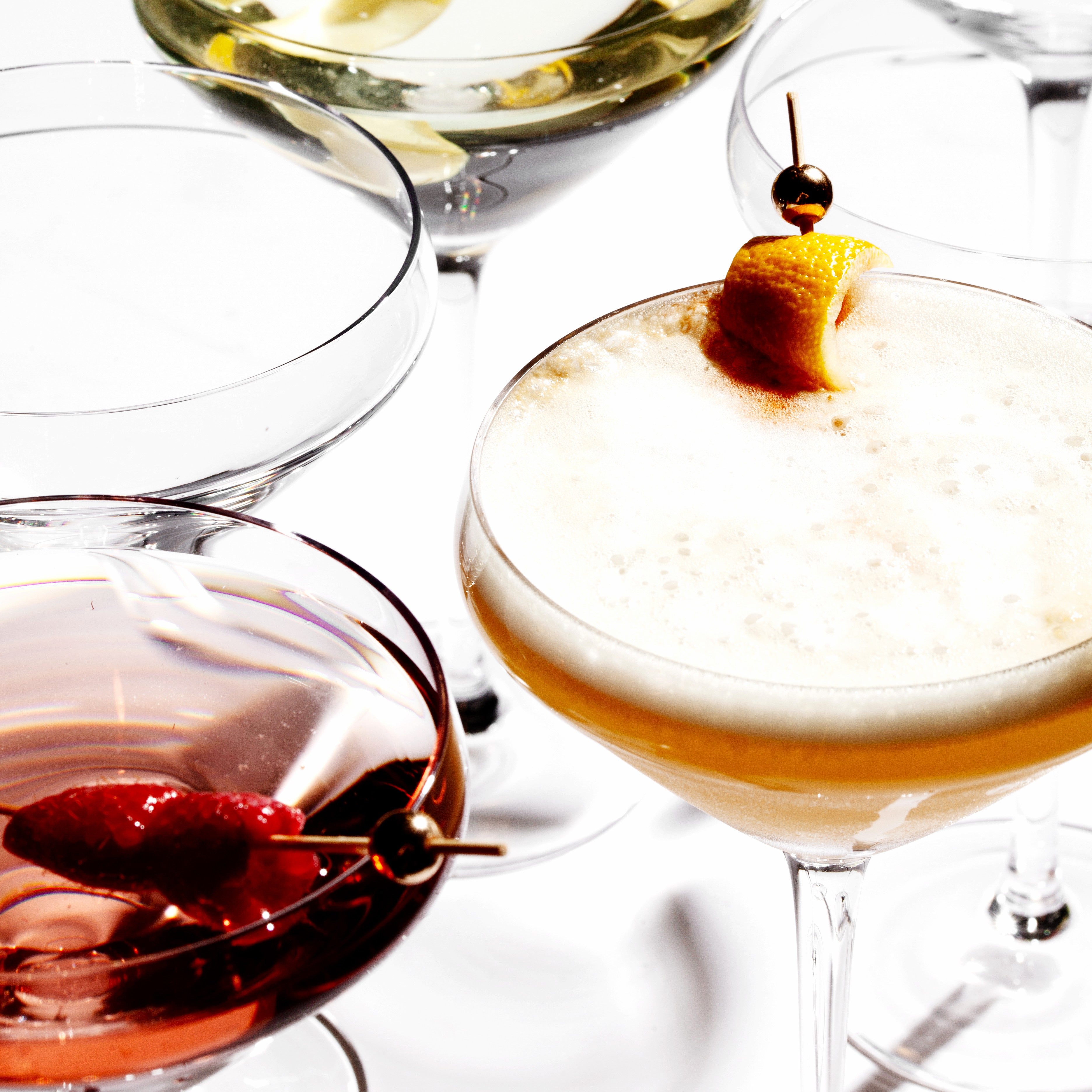 Hand Blown Martini Glass Martini Glass 10oz - (Set of 2, 4, or 6)