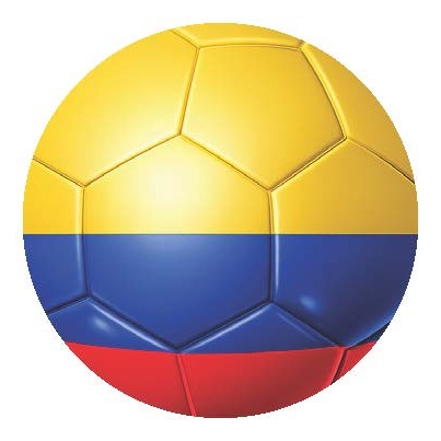 National Flag Soccer Ball Car Window Decals - 3D