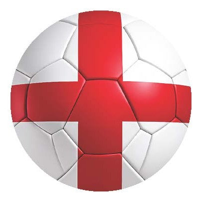 National Flag Soccer Ball Car Window Decals - 3D