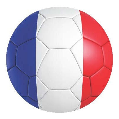 National Flag Soccer Ball Car Window Decals - 3D