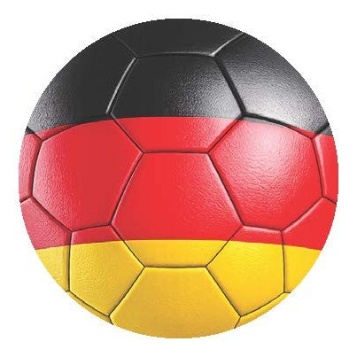 National Flag Soccer Ball Car Window Decals - 3D