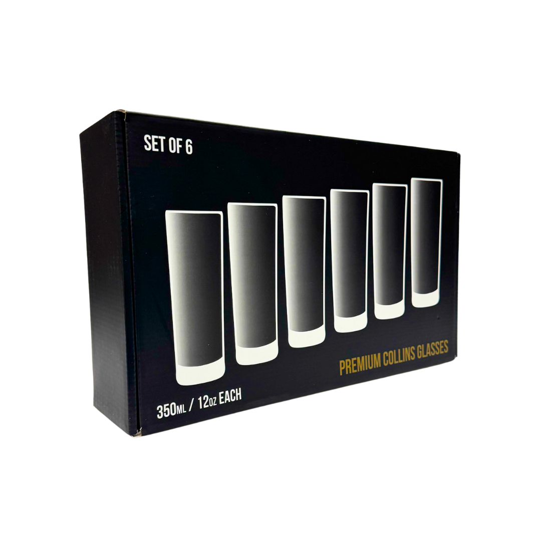 Highball Glasses Heavy Base Tom Collins Glasses - 12/15-Ounce Cups