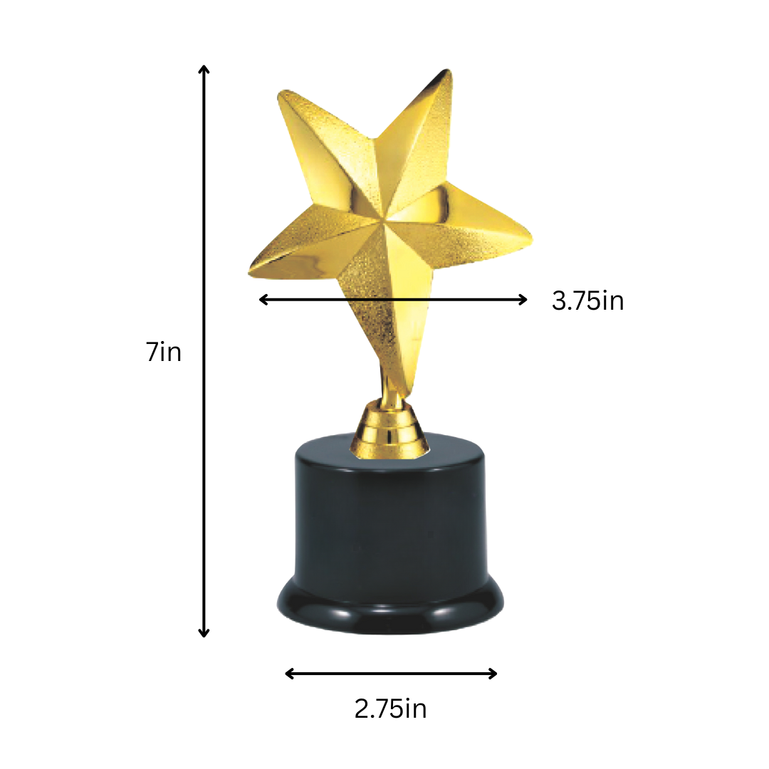 World's Best Uncle Star Trophy 7"
