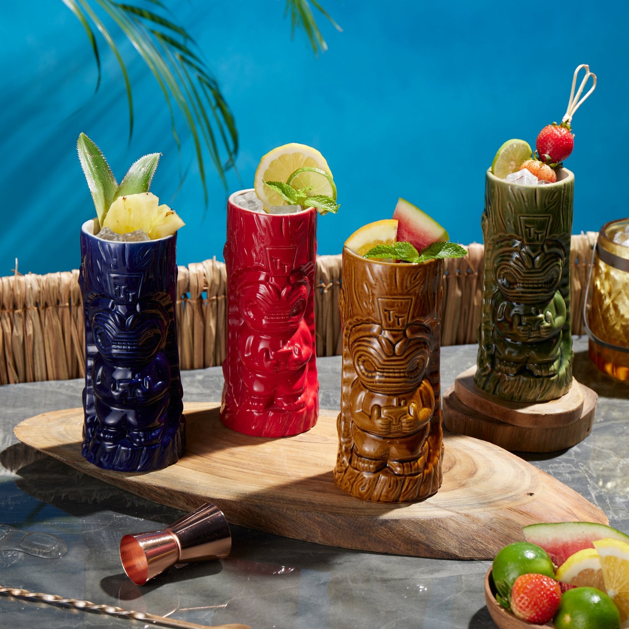 Colorful Hawaiian Luau Glasses