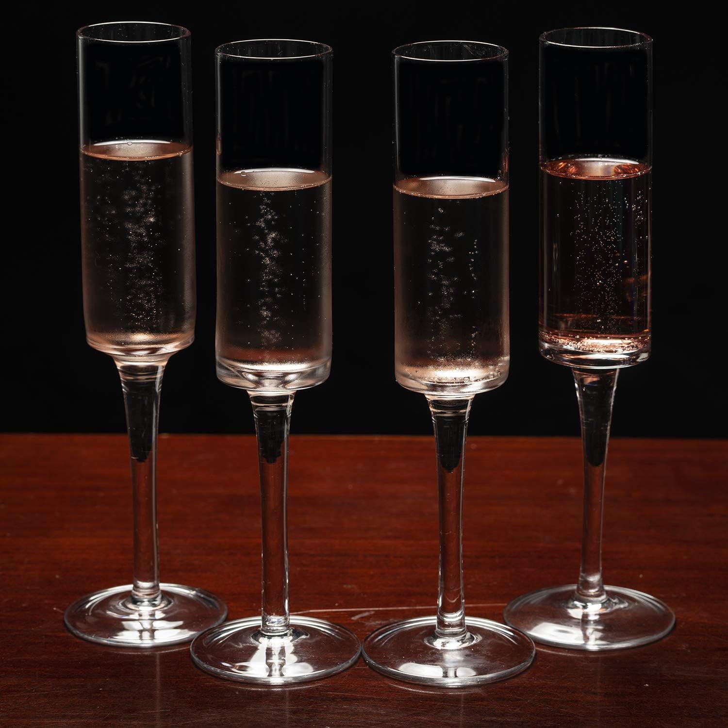Hand-Blown Crystal Mimosa Glasses (6oz/180mL),