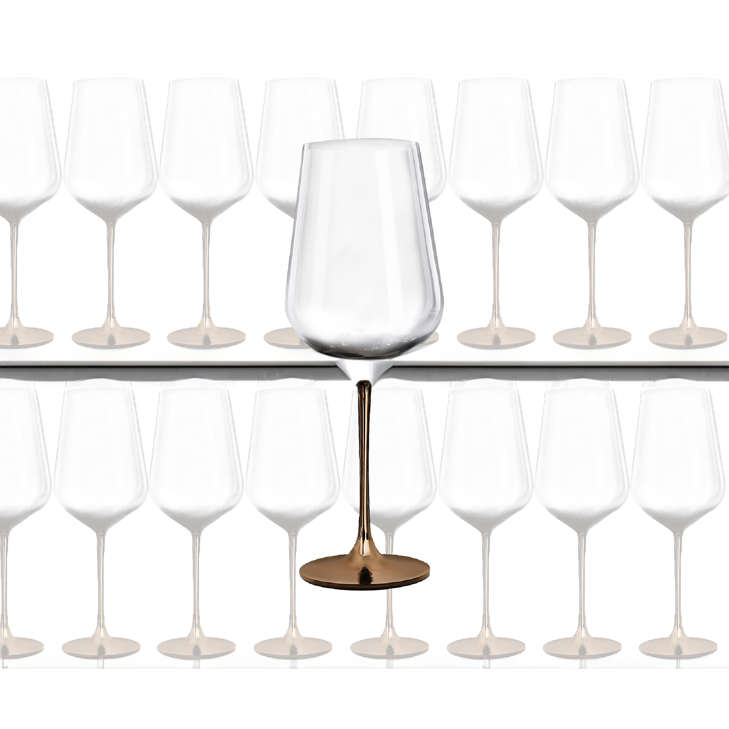 Full-Bottle Premium Artisan Copper Wine Glasses (750 mL / 25 fl. oz)