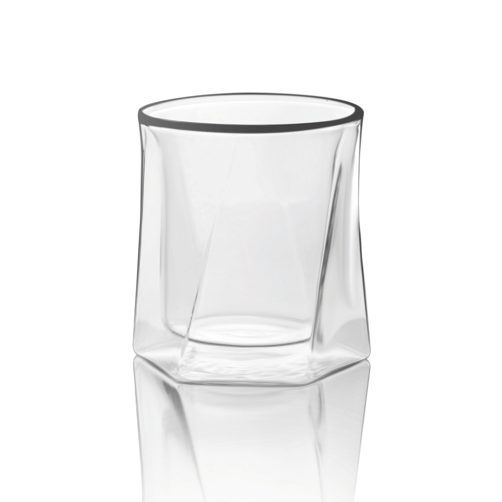 Double Wall Hexagon Whiskey Glass