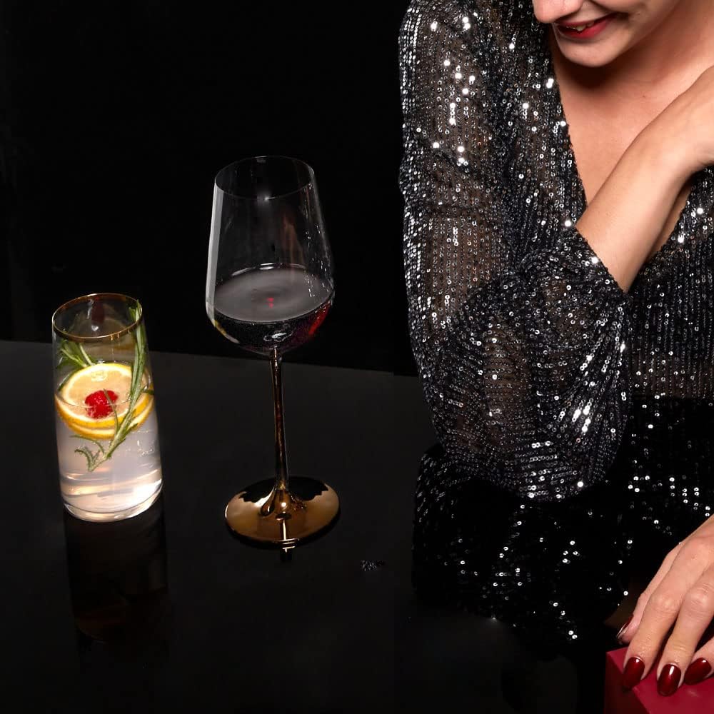 LEMONSODA Full-Bottle Premium Artisan Copper Wine Glasses (750 mL / 25 fl. oz) (Set of 2) - Lemonsoda