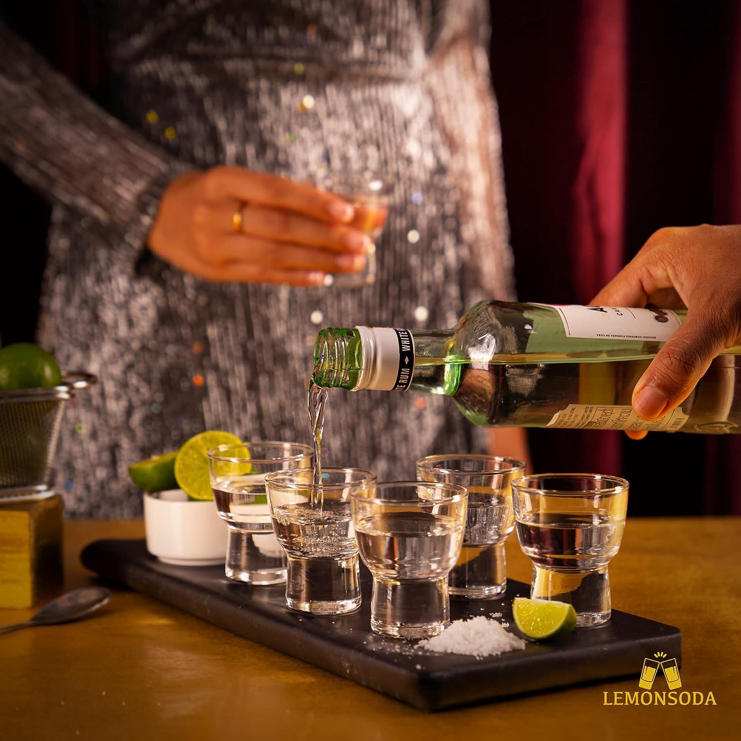 LEMONSODA Haiku Sake Shot Glasses - Set of 6 (60 mL / 2 fl. oz.)