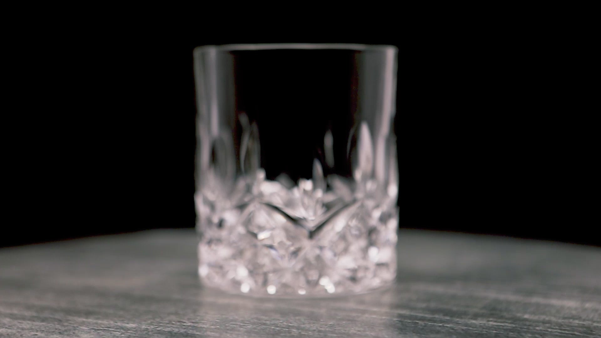 Crystal Cut Old Fashioned Whiskey Glasses 10oz set heavy base