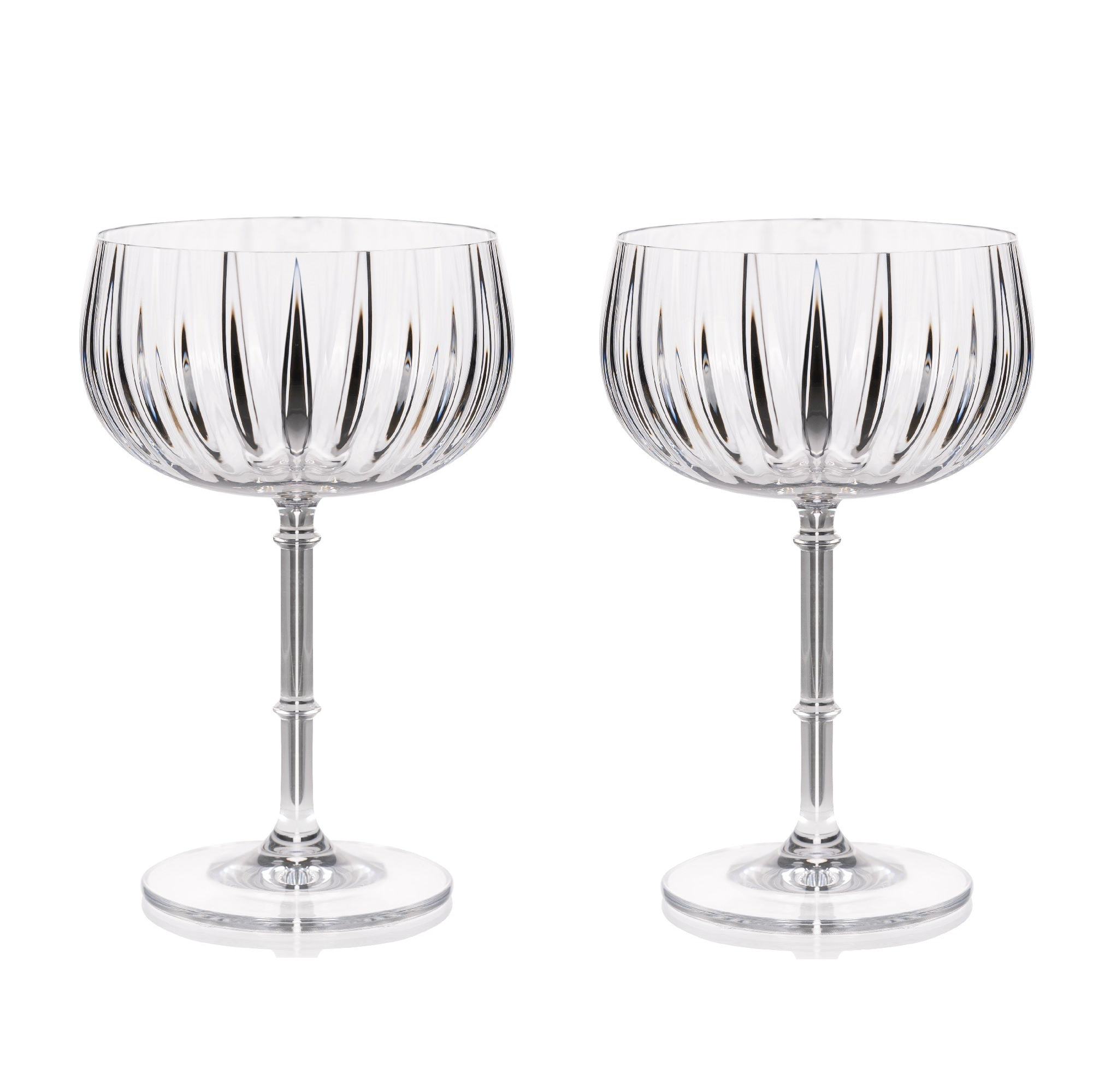 LEMONSODA Rims Orient-Coupe Wine Glasses - Set of 2 (355 mL / 12 fl. oz.) - Lemonsoda