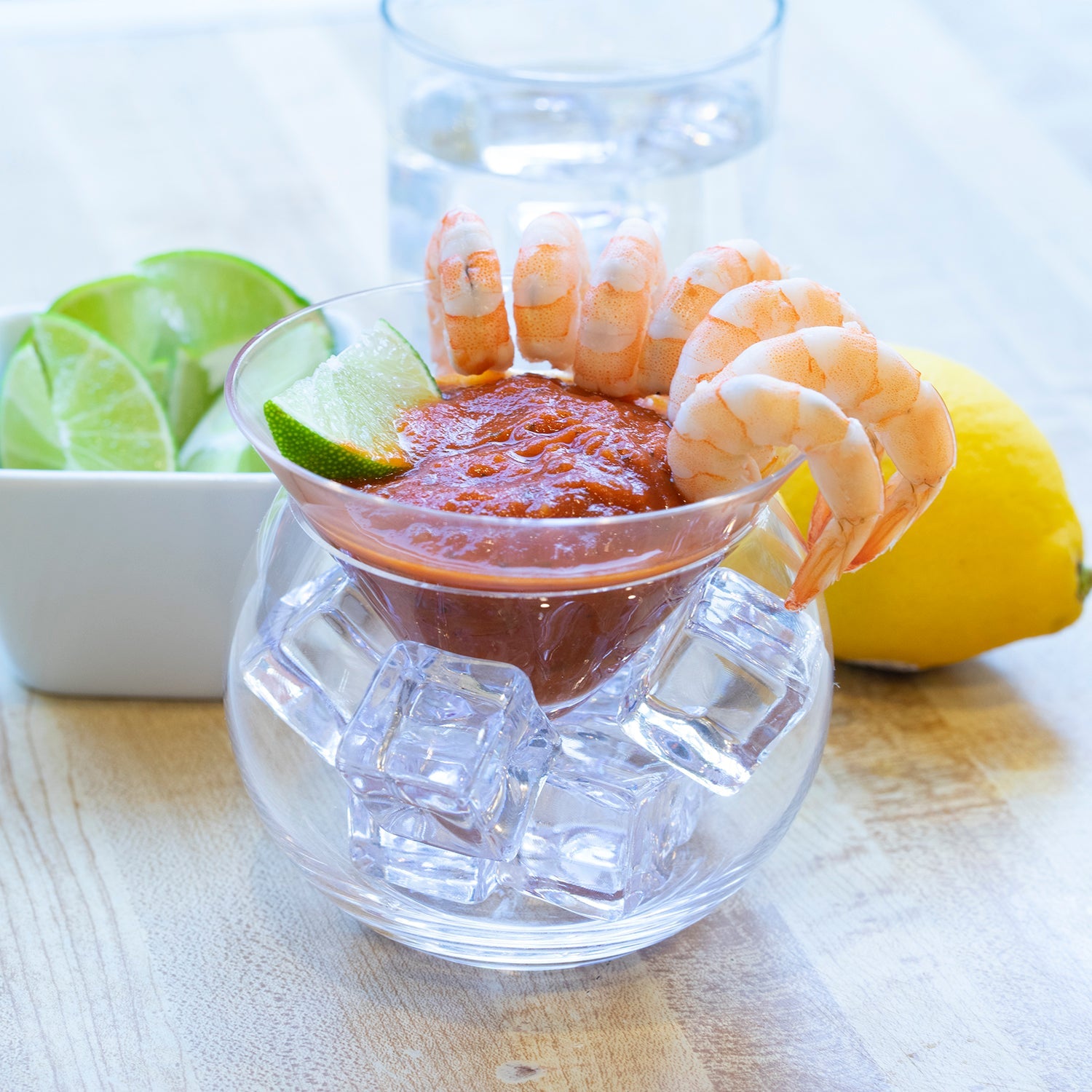 Crystal Glass with Ice Bowl