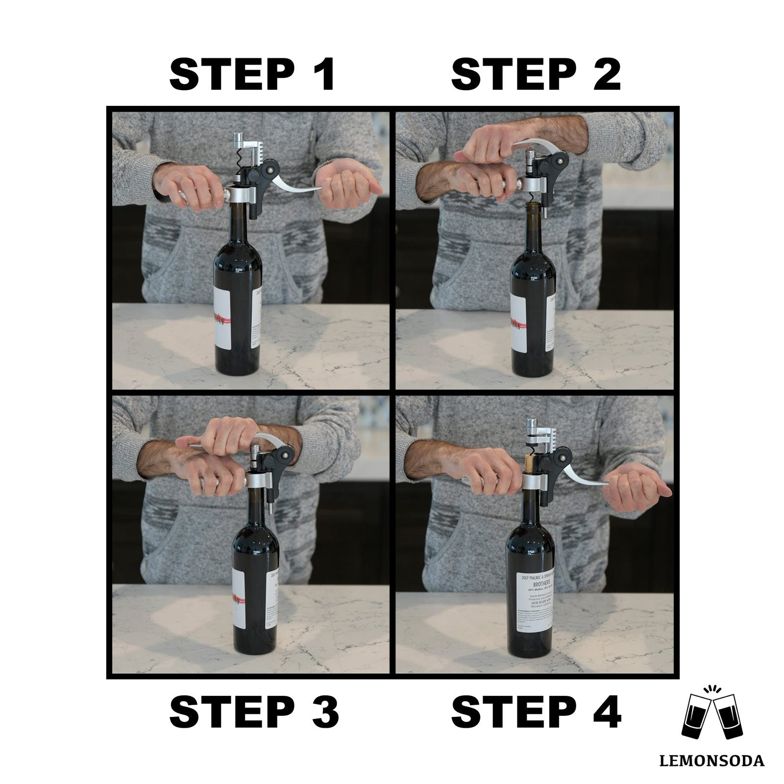 LEMONSODA Wine Bottle Opener Kit - Lemonsoda