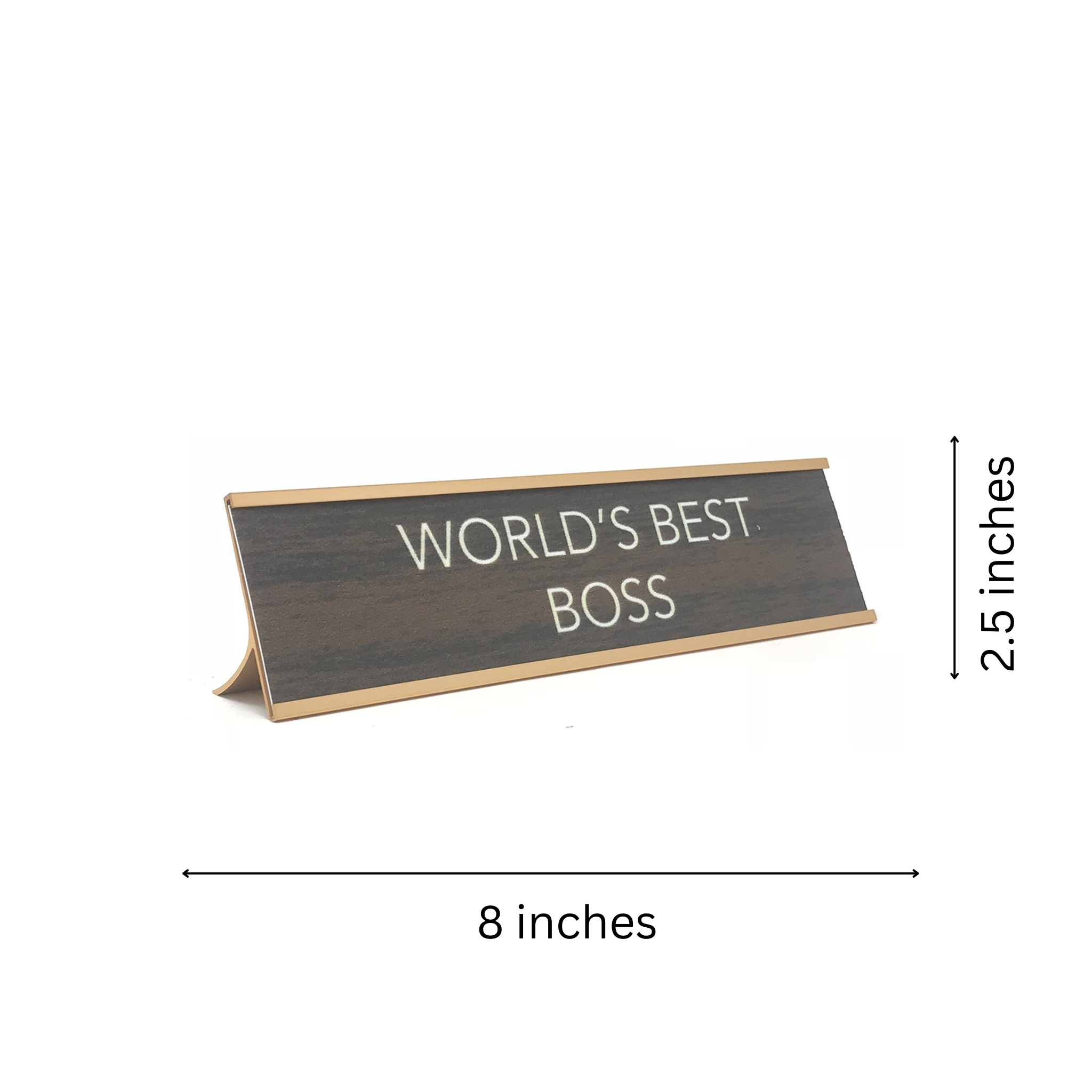 LEMONSODA World’s Best Funny Desk Plates (Humorous Signs for Office Mother’s & Father’s Day) - Novelty Gifts Boss
