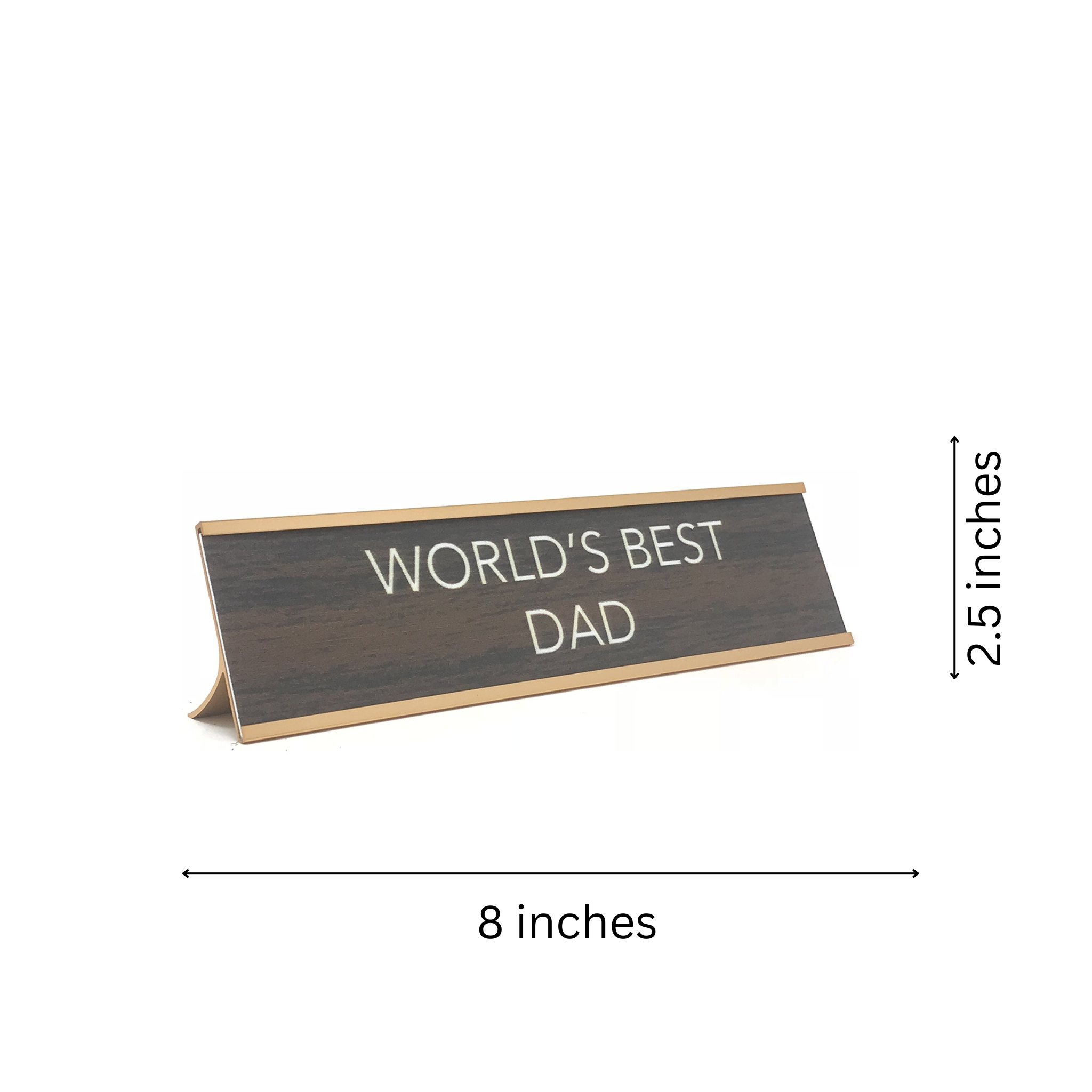 LEMONSODA World’s Best Funny Desk Plates (Humorous Signs for Office Mother’s & Father’s Day) - Novelty Gifts Dad