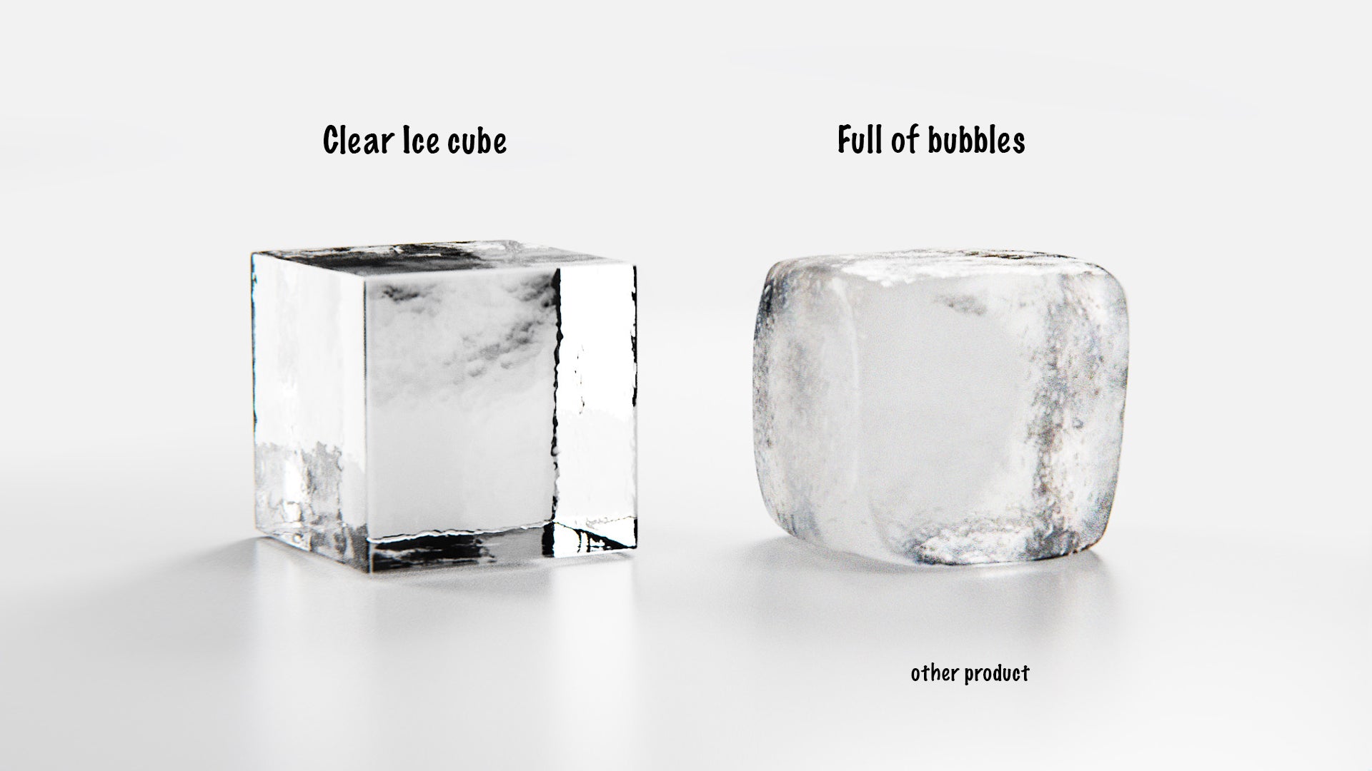 LEMONSODA Crystal Clear Ice Cube Maker Tray - Eight 2" Squares Ice Cube Mold - Lemonsoda