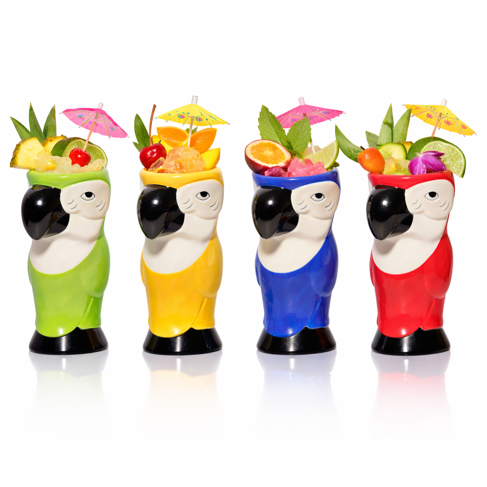 Parrot Tiki Mugs