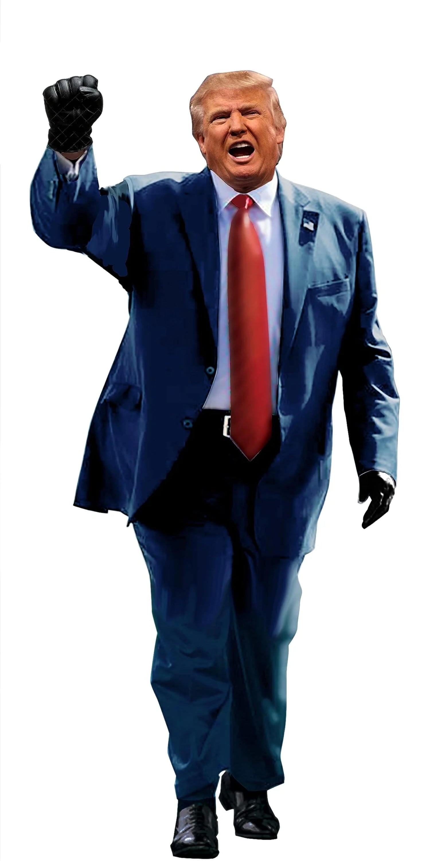 President Trump Black Gloves Life Size Cardboard Stand Up 6 feet