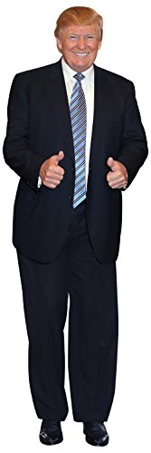 Donald Trump (Blue Tie) Life Size Cardboard Cutout Standup, 6 feet