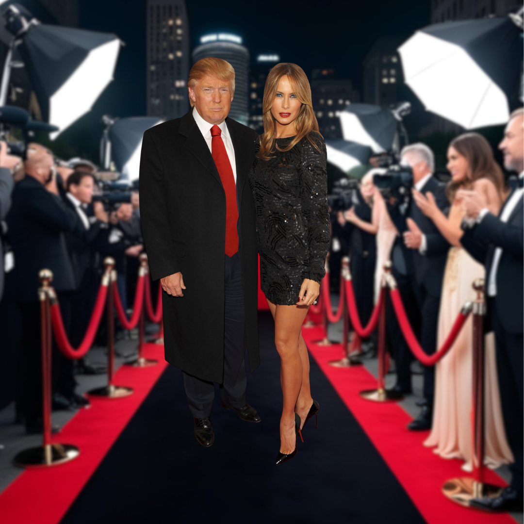 President Trump and Melania Life Size Cardboard Stand Up 6 Feet